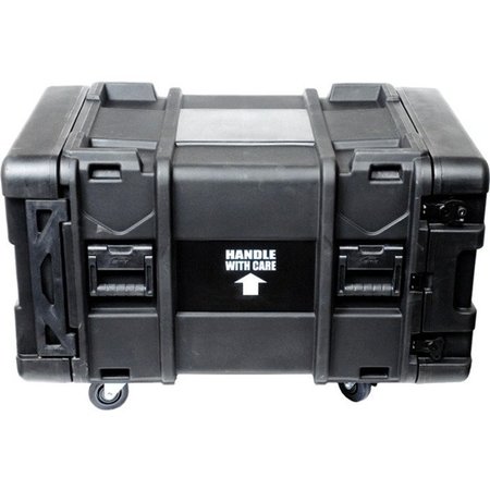RACK SOLUTIONS Hard Plastic Molded Transport Rack Case. 30 Inches Deep And 8U Tall. RACK-TRANSPORT-30-8